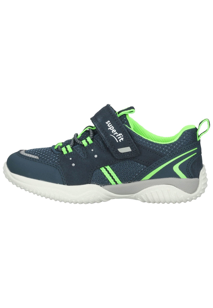 Superfit Sneaker Veloursleder/Textil Blau/Grün - surf4shoes