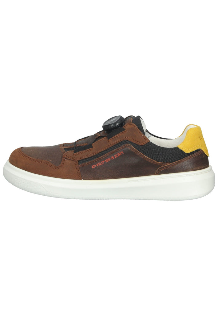 Superfit Sneaker Leder/Textil Braun/Gelb - surf4shoes