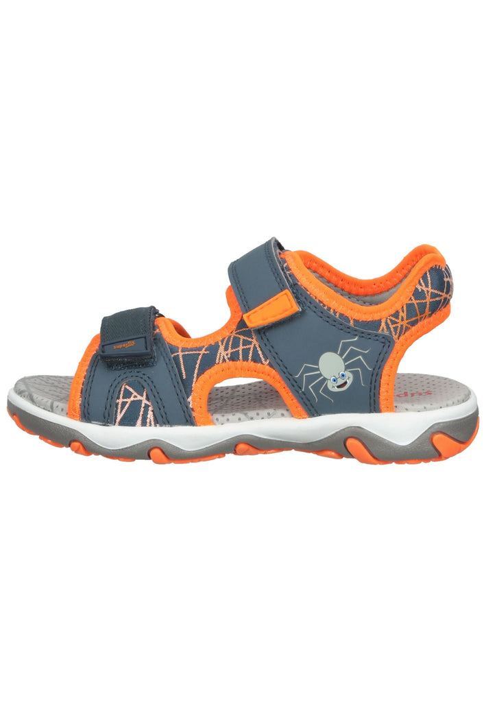 Superfit Sandalen Lederimitat/Textil Blau/Orange - surf4shoes