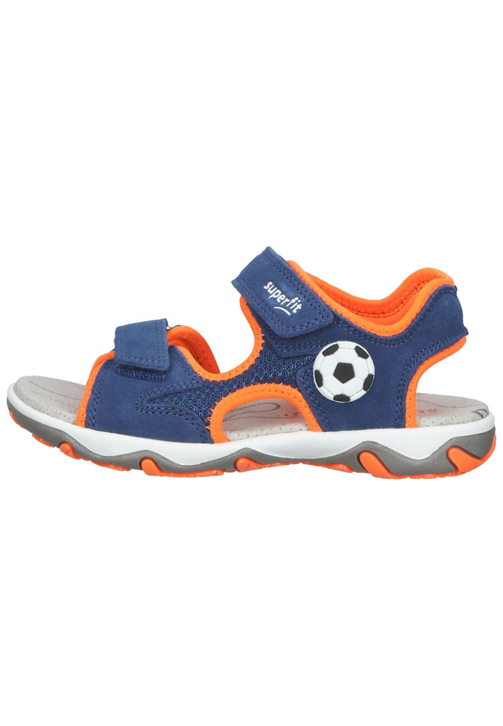 Superfit Sandalen Veloursleder/Textil Blau/Orange - surf4shoes