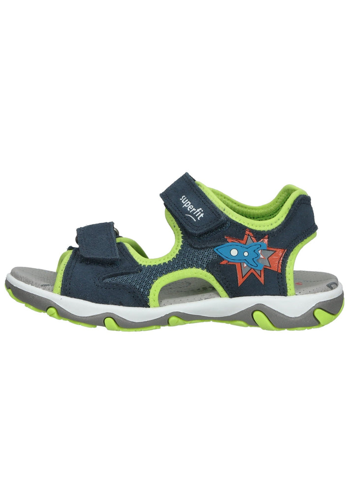 Superfit Sandalen Veloursleder/Textil Blau/Grün - surf4shoes