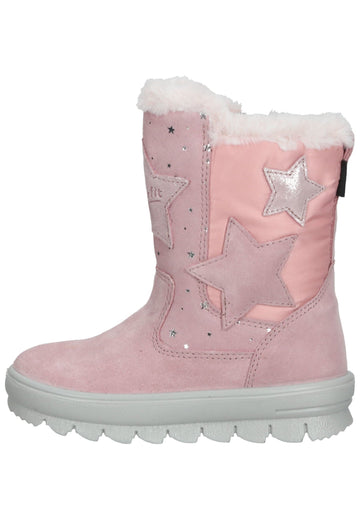 Superfit Stiefel Veloursleder/Textil Rosa Warmfutter - surf4shoes