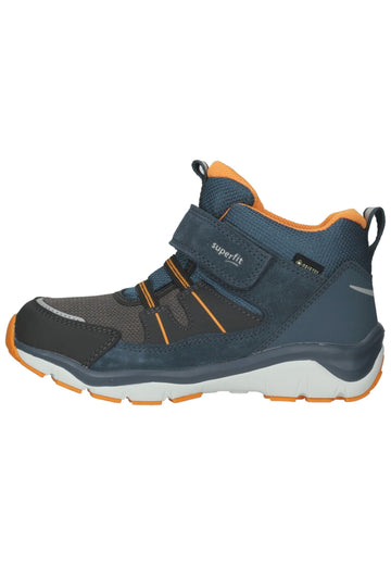 Superfit Stiefelette Veloursleder/Synthetik Blau/Orange - surf4shoes