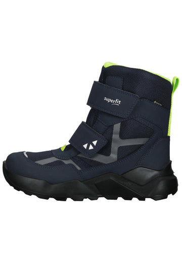 Superfit Stiefelette Lederimitat/Textil Blau/Grün - surf4shoes