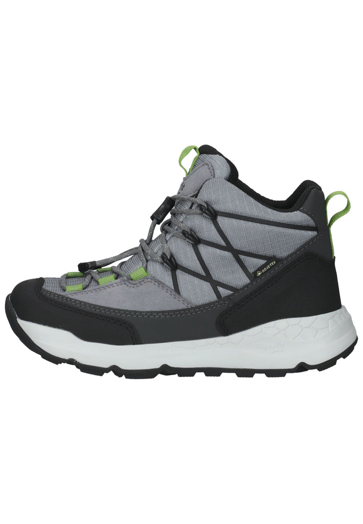 Superfit Sneaker Lederimitat/Textil Grau/Grün - surf4shoes