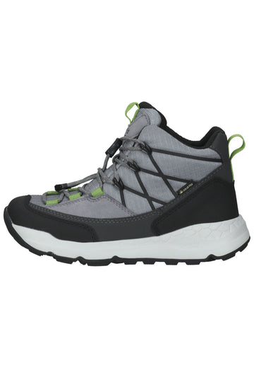 Superfit Sneaker Lederimitat/Textil Grau/Grün - surf4shoes
