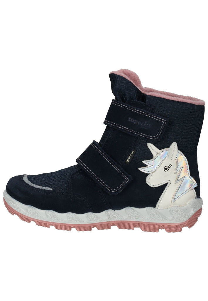 Superfit Stiefel Veloursleder/Textil Blau Warmfutter - surf4shoes