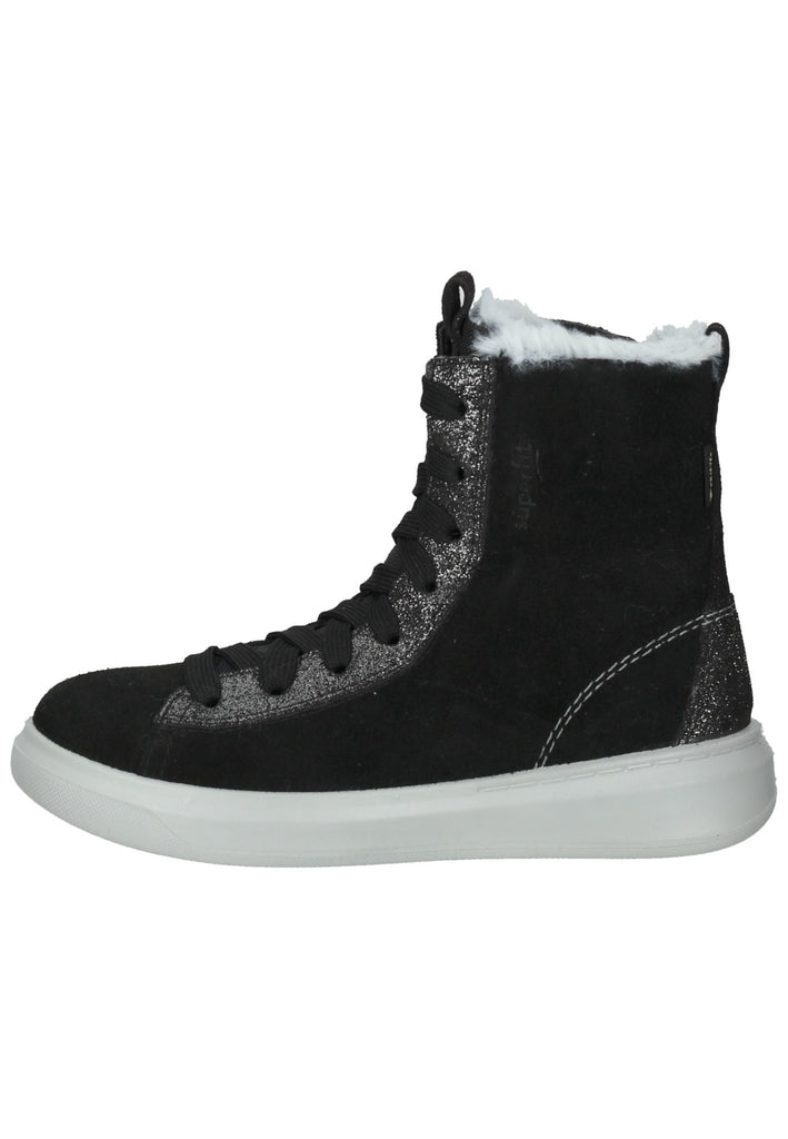 Superfit Stiefelette Leder/Textil Schwarz Warmfutter - surf4shoes