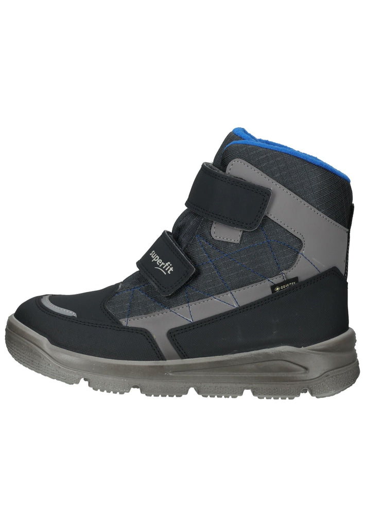 Superfit Stiefel Lederimitat/Textil Grau/Blau - surf4shoes
