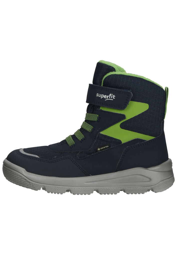 Superfit Stiefel Lederimitat/Textil Blau/Grün Warmfutter - surf4shoes