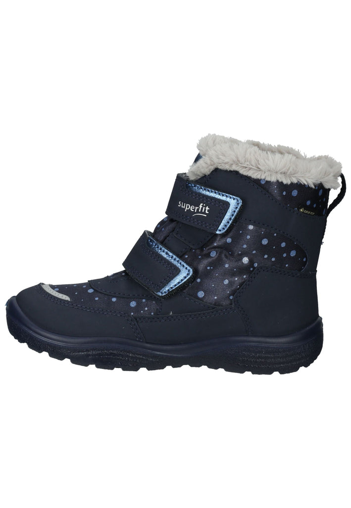 Superfit Stiefel Lederimitat/Textil Blau/Grau Warmfutter - surf4shoes