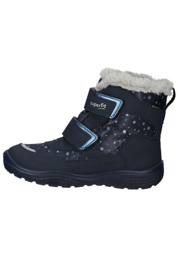Superfit Stiefel Lederimitat/Textil Blau/Grau Warmfutter - surf4shoes