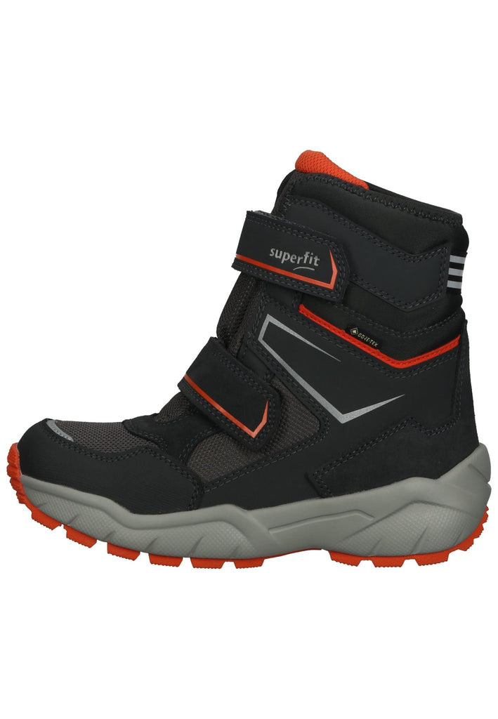 Superfit Stiefel Lederimitat/Textil Grau/Orange Warmfutter - surf4shoes