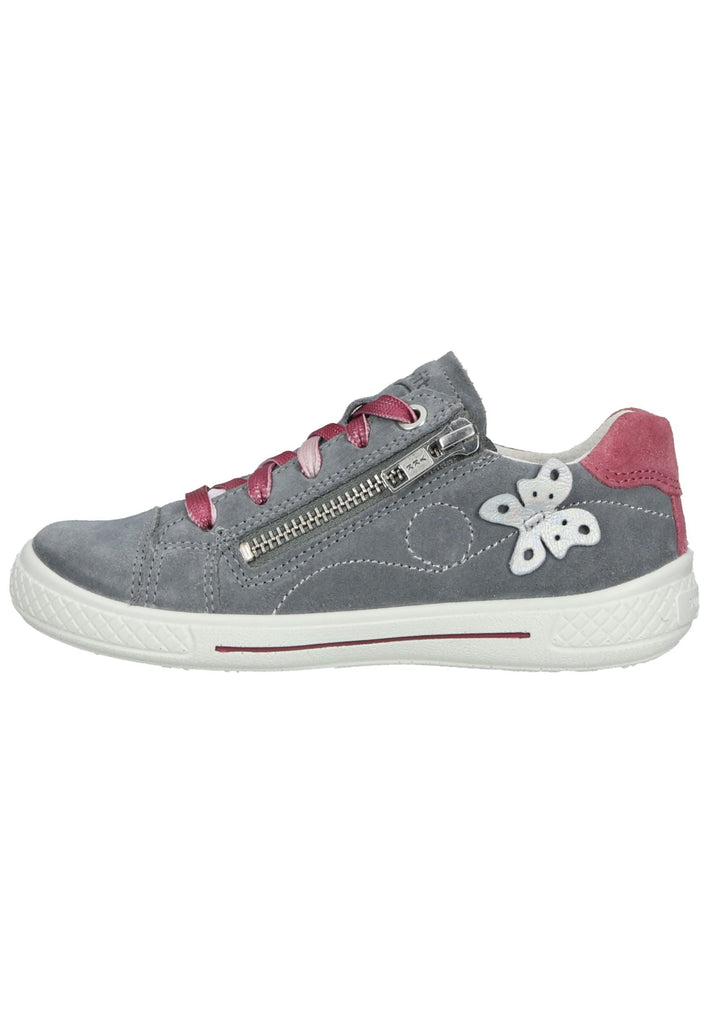 Superfit Sneaker Veloursleder Hellgrau - surf4shoes