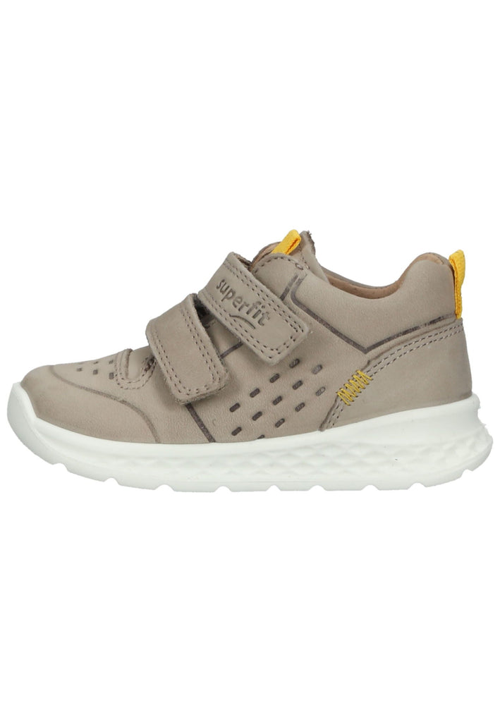Superfit Sneaker Nubukleder Beige/Gelb - surf4shoes