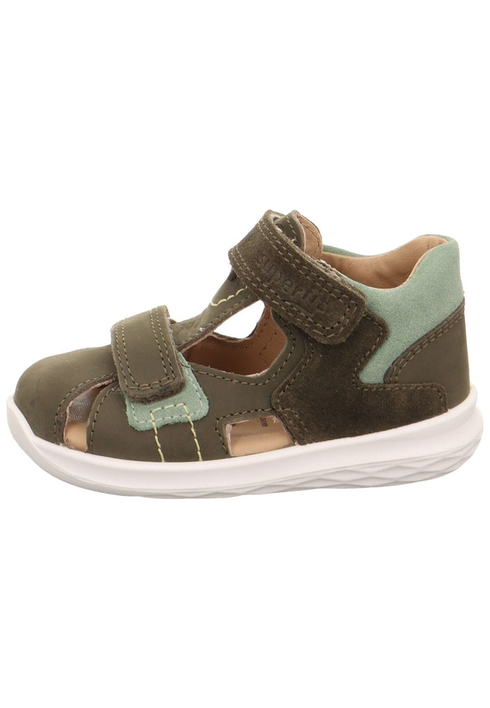 Superfit Sandalen Nubukleder Grün - surf4shoes