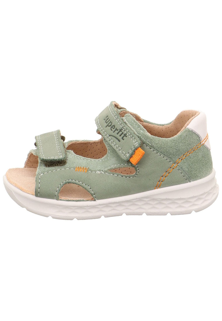 Superfit Sandalen Nubukleder Hellgrün - surf4shoes