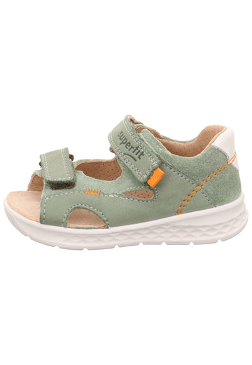 Superfit Sandalen Nubukleder Hellgrün - surf4shoes