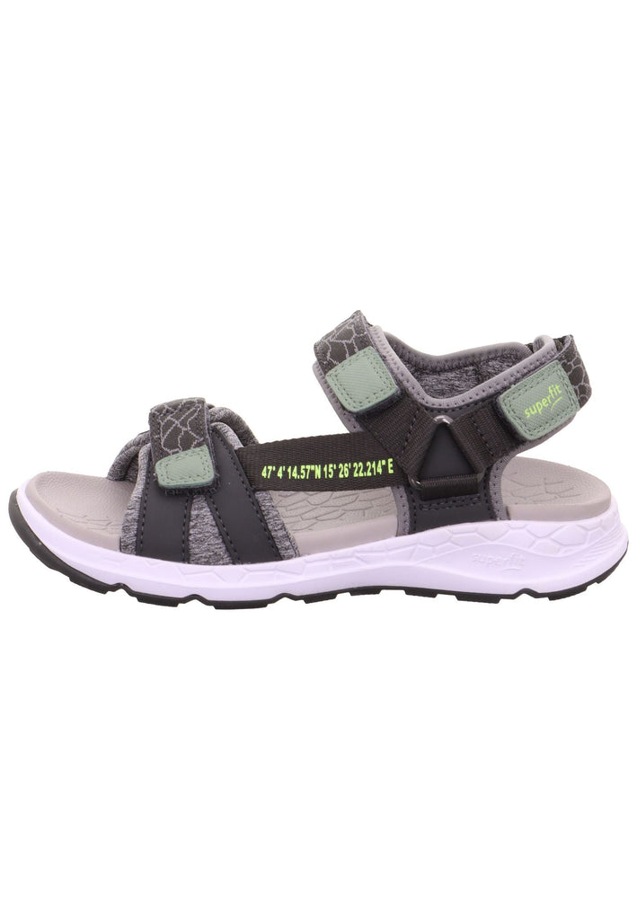 Superfit Sandalen Lederimitat/Textil Grau - surf4shoes