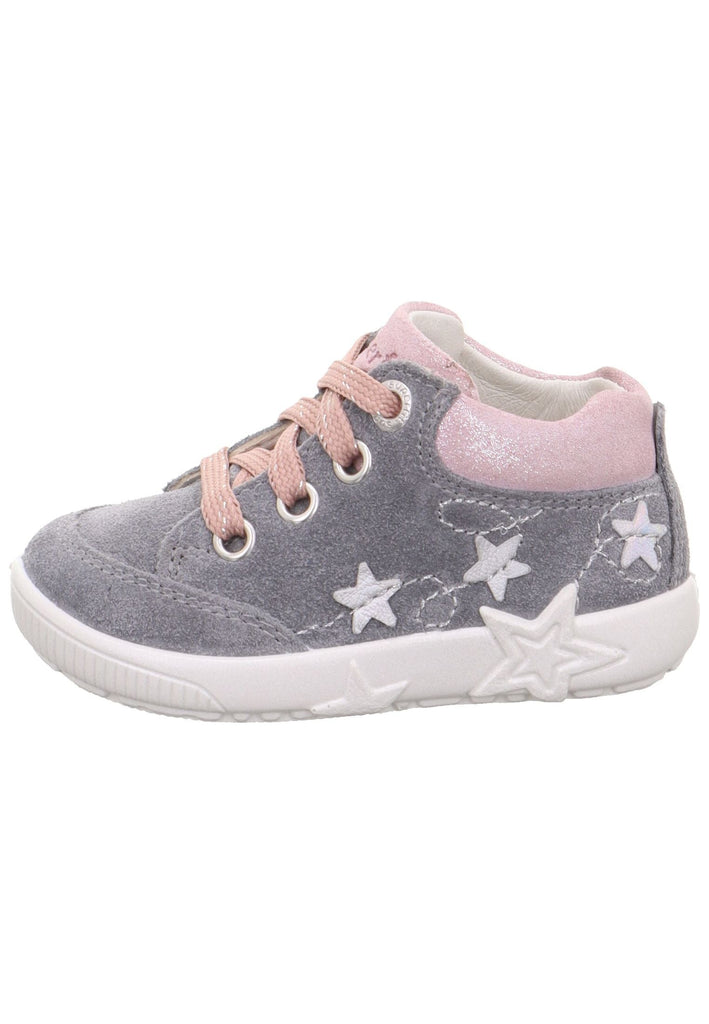 Superfit Sneaker Veloursleder Hellgrau - surf4shoes