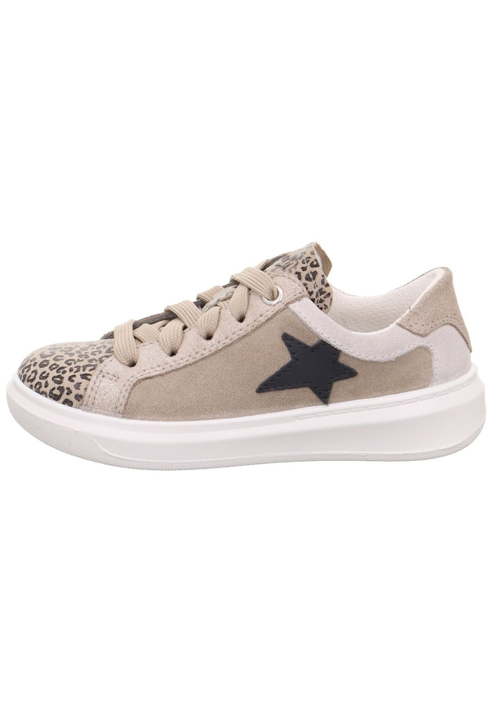 Superfit Sneaker Veloursleder Beige/Weiß - surf4shoes