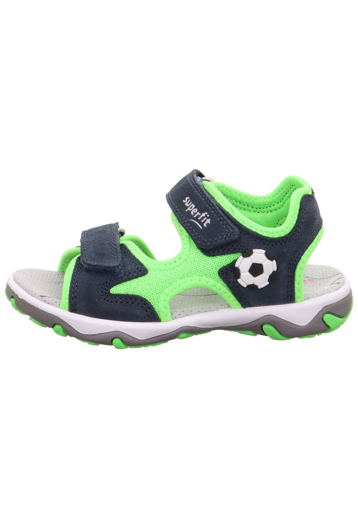 Superfit Sandalen Veloursleder/Textil Blau/Grün - surf4shoes