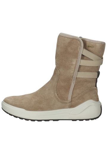 Legero Stiefelette Veloursleder Beige Warmfutter - surf4shoes