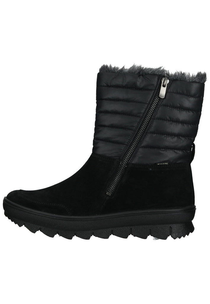 Legero Stiefelette Veloursleder/Textil Schwarz Warmfutter - surf4shoes