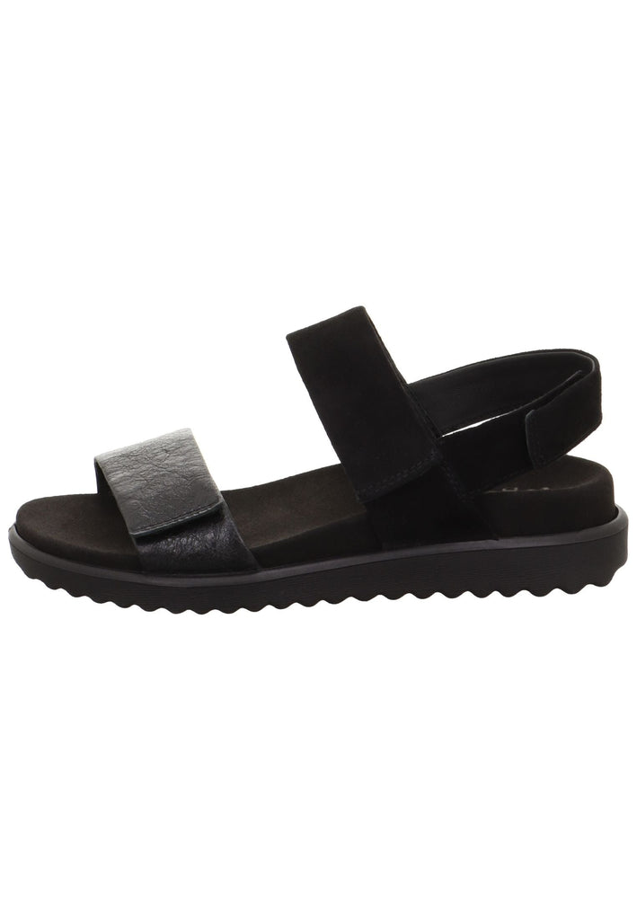 Legero Sandalen Veloursleder Schwarz - surf4shoes