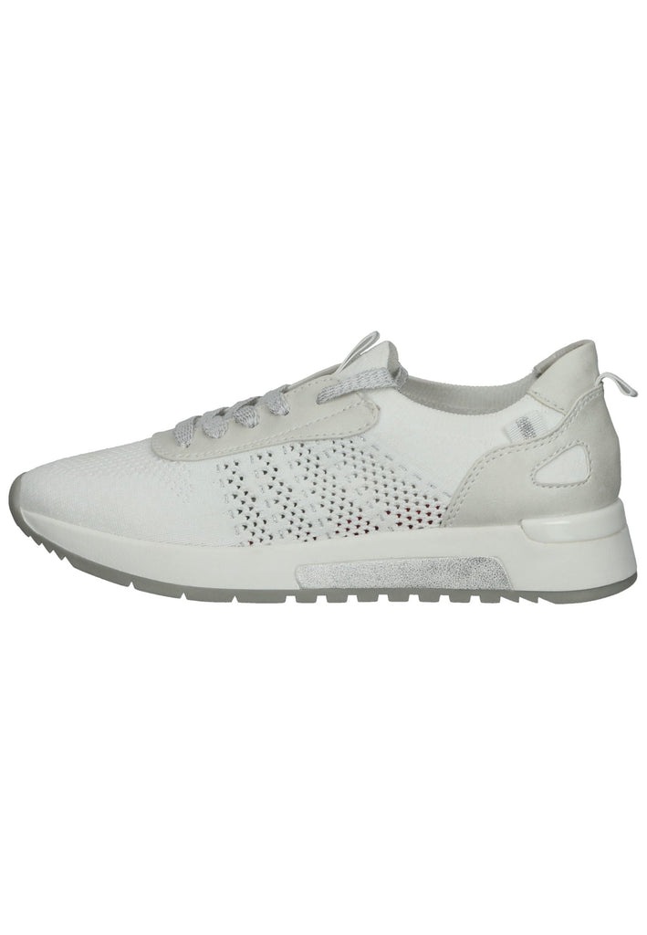 Jana Sneaker Lederimitat/Textil Weiß - surf4shoes