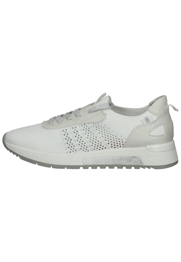 Jana Sneaker Lederimitat/Textil Weiß - surf4shoes