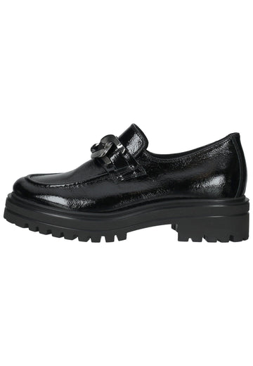 Salamander Slipper Glattleder Schwarz - surf4shoes