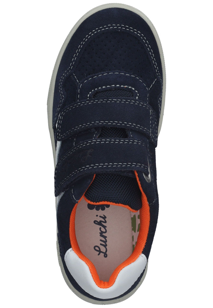 Lurchi Sneaker Veloursleder Navy/Orange - surf4shoes