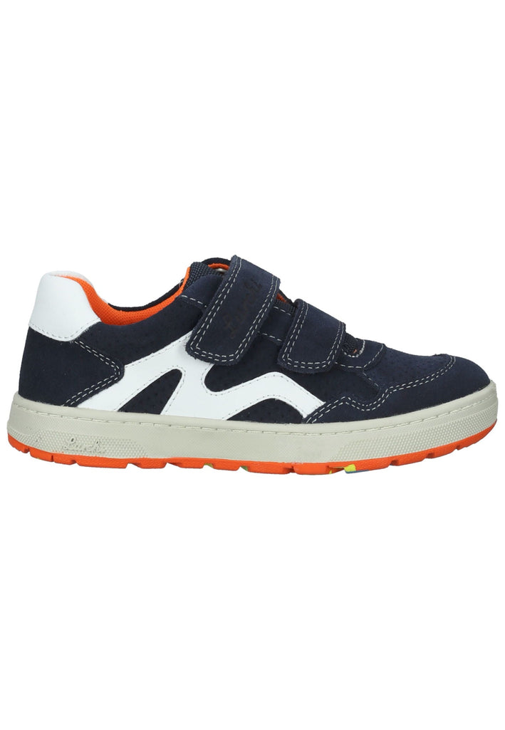 Lurchi Sneaker Veloursleder Navy/Orange - surf4shoes