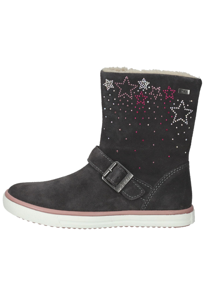 Lurchi Stiefelette Leder Grau Warmfutter - surf4shoes
