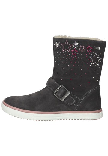 Lurchi Stiefelette Leder Grau Warmfutter - surf4shoes