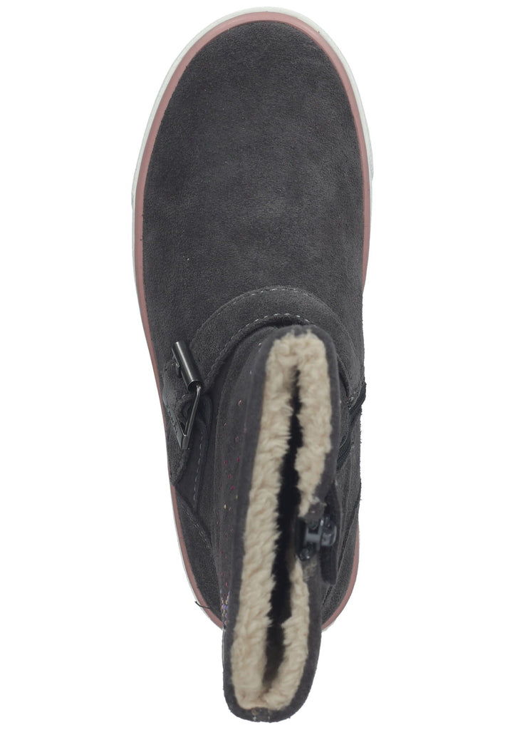 Lurchi Stiefelette Leder Grau Warmfutter - surf4shoes