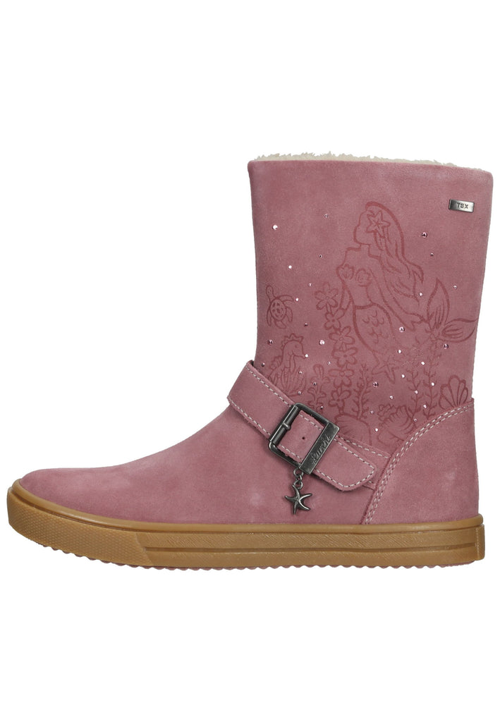 Lurchi Stiefelette Leder Rosa Warmfutter - surf4shoes