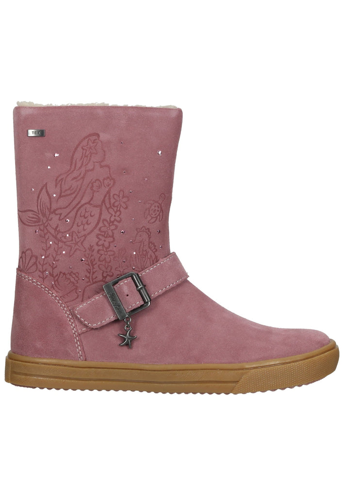 Lurchi Stiefelette Leder Rosa Warmfutter - surf4shoes