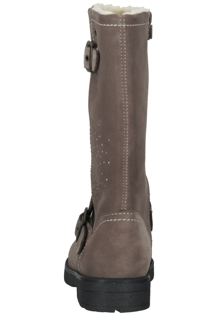 Lurchi Stiefelette Leder Taupe Warmfutter - surf4shoes