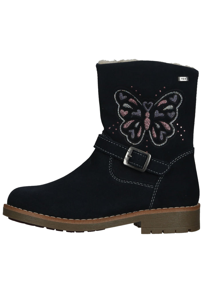 Lurchi Stiefelette Leder Blau Warmfutter - surf4shoes