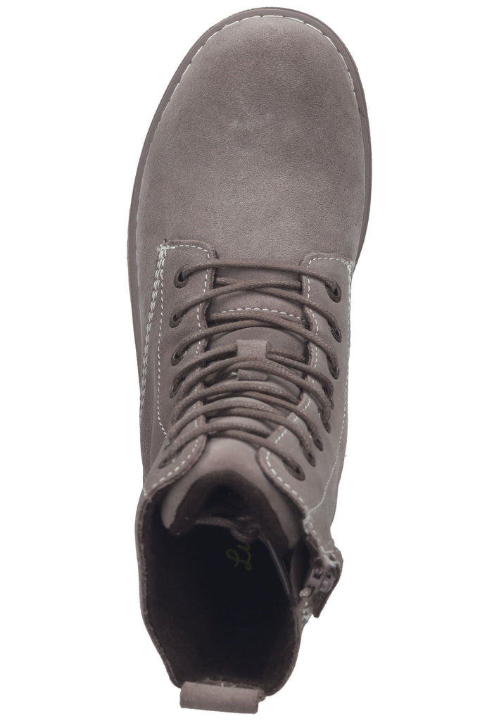 Lurchi Stiefelette Leder Taupe Warmfutter - surf4shoes