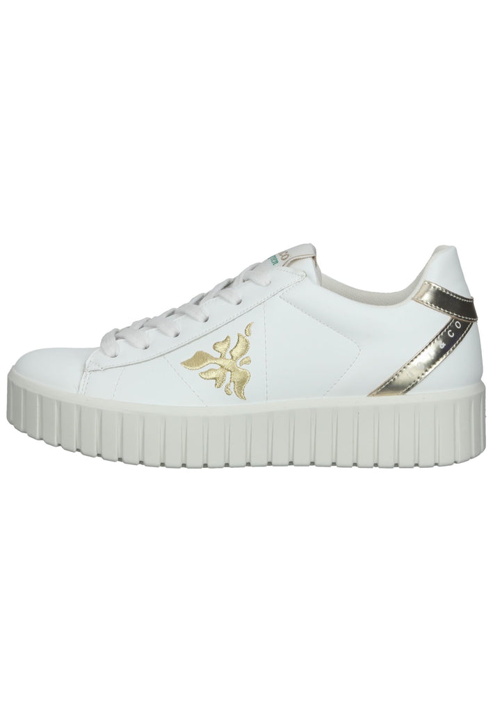 IGI&CO Sneaker Glattleder Weiß/Gold - surf4shoes