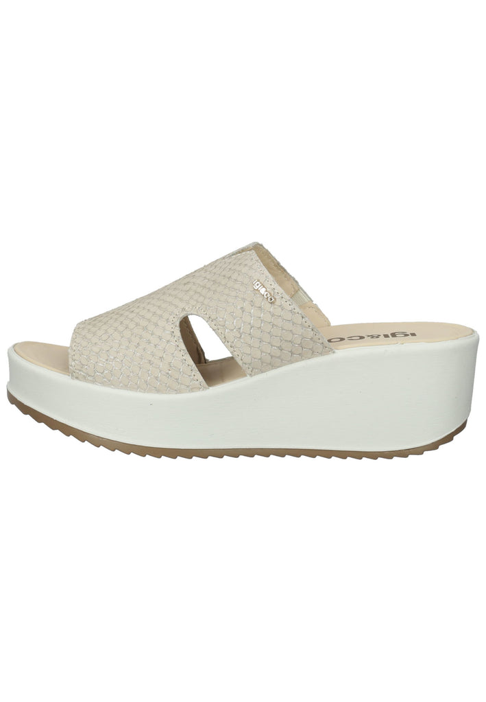 IGI&CO Pantoletten Leder Beige - surf4shoes