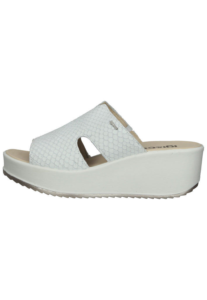 IGI&CO Pantoletten Leder Weiß - surf4shoes