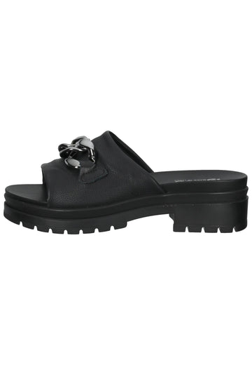 IGI&CO Pantoletten Nappaleder Schwarz - surf4shoes