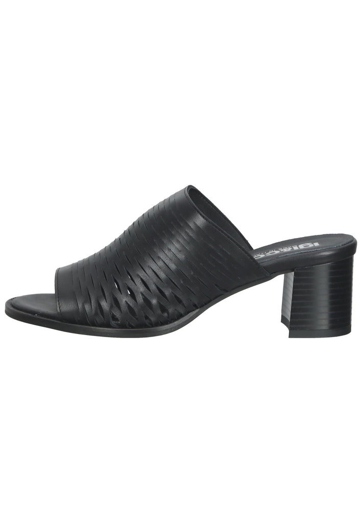 IGI&CO Pantoletten Nappaleder Schwarz - surf4shoes