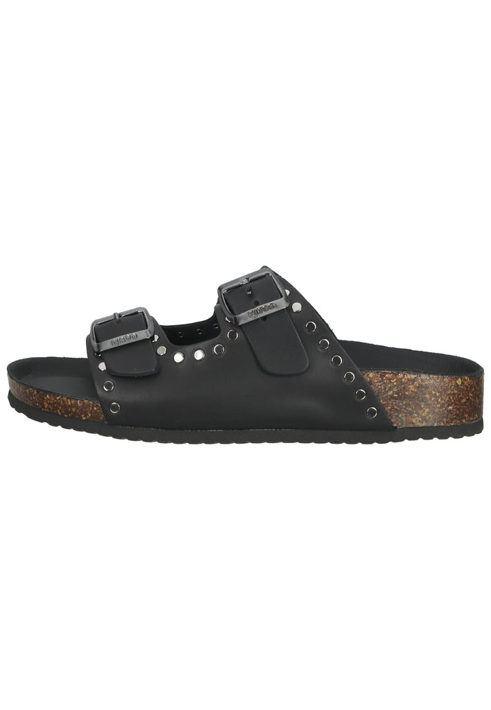 IGI&CO Pantoletten Leder Schwarz - surf4shoes