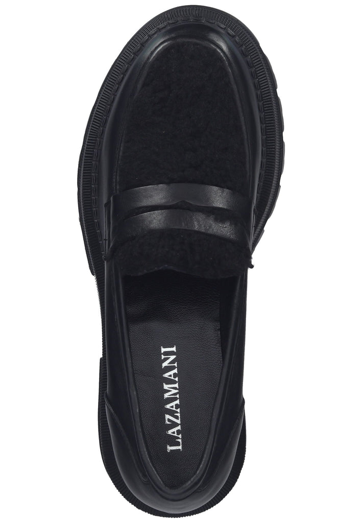 Lazamani Slipper Leder Schwarz - surf4shoes