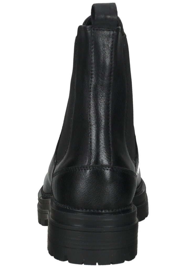 Lazamani Stiefelette Leder/Textil Schwarz - surf4shoes